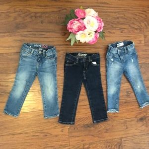 Bundle of 2T toddler girl jeans
